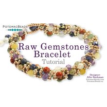Picture of Accessories, Bracelet, Jewelry, Necklace with text POTOMACBEADS Raw Gemstones Bracelet Tu...