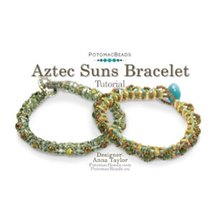 Picture of Accessories, Bracelet, Jewelry, Ornament, Locket with text POTOMACBEADS Aztec Suns Bracel...