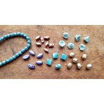 pressed glass beads