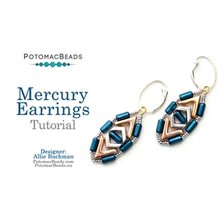 Picture of Accessories, Earring, Jewelry, Smoke Pipe with text POTOMACBEADS Mercury Earrings Tutoria...