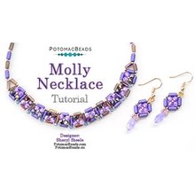 Picture of Accessories, Jewelry, Earring, Gemstone, Necklace with text POTOMACBEADS Molly Necklace T...