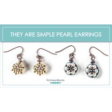 Picture of Accessories, Earring, Jewelry with text THEY ARE SIMPLE PEARL EARRINGS THEY ARE SIMPLE PE...