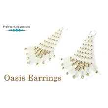 Picture of Accessories, Earring, Jewelry, Necklace with text POTOMACBEADS Oasis Earrings Oasis Earri...