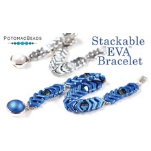 Picture of Accessories, Bracelet, Jewelry, Gemstone with text POTOMACBEADS Stackable EVA Bracelet.