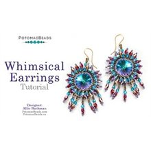 Picture of Accessories, Earring, Jewelry with text POTOMACBEADS Whimsical Earrings Tutorial.