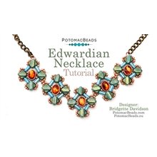 Picture of Accessories, Jewelry, Necklace, Earring, Gemstone with text POTOMACBEADS Edwardian Neckla...