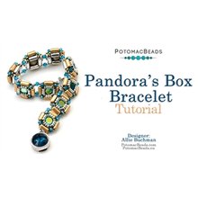 Picture of Accessories, Jewelry, Bracelet, Gemstone with text POTOMACBEADS Pandora's Box Bracelet Tu...