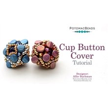 Picture of Accessories, Jewelry with text POTOMACBEADS Cup Button Cover Tutorial Designer: Allie Buc...