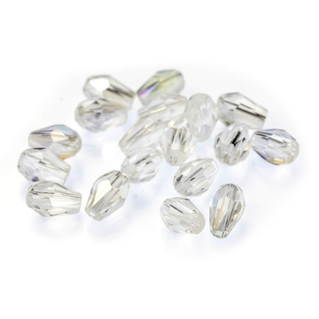 Potomac Crystal Teardrop Beads - Crystal AB 3x5mm