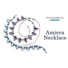 Picture of Accessories, Jewelry, Necklace, Gemstone with text POTOMACBEADS Amiera Necklace.