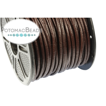 Leather Cording Brown 2mm