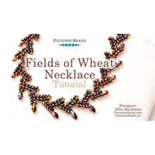 Picture of Accessories, Jewelry, Necklace with text POTOMACBEADS Fields of Wheats Necklace Tutorial ...