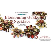 Picture of Accessories, Jewelry, Necklace, Gemstone with text POTOMACBEADS Blossoming Gekko Necklace...