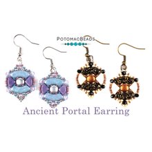 Picture of Accessories, Earring, Jewelry with text POTOMACBEADS Ancient Portal Earring Ancient Porta...