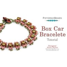 Picture of Accessories, Bracelet, Jewelry with text POTOMACBEADS Box Car Bracelete Tutorial Anna Tay...