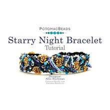 Picture of Accessories, Bracelet, Jewelry with text POTOMACBEADS Starry Night Bracelet Tutorial Desi...
