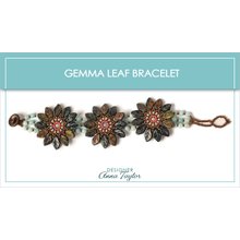 Picture of Accessories, Jewelry, Earring, Necklace, Brooch with text GEMMA LEAF BRACELET DESIGNER An...