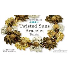 Picture of Accessories, Jewelry, Bracelet, Necklace with text POTOMACBEADS Twisted Suns Bracelet Tut...