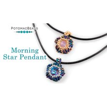 Picture of Accessories, Jewelry, Necklace, Pendant with text POTOMACBEADS Morning Star Pendant Star ...