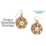 Picture of Accessories, Earring, Jewelry with text POTOMACBEADS Perfect Snowflake Earrings.