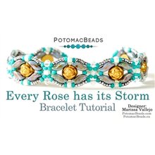 Picture of Accessories, Bracelet, Jewelry, Turquoise, Gemstone with text POTOMACBEADS Every Rose has...