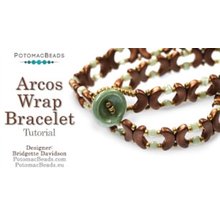 Picture of Accessories, Jewelry, Gemstone, Ornament, Bracelet with text POTOMACBEADS Arcos Wrap Brac...
