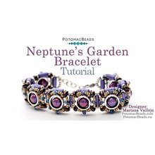 Picture of Accessories, Jewelry, Bracelet, Gemstone with text POTOMACBEADS Neptune's Garden Bracelet...