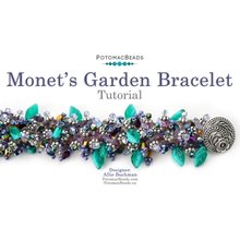 Picture of Accessories, Jewelry, Bracelet, Gemstone, Necklace with text POTOMACBEADS Monet's Garden ...