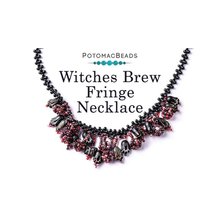 Picture of Accessories, Jewelry, Necklace with text POTOMACBEADS Witches Brew Fringe Necklace Witche...