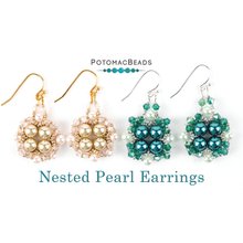 Picture of Accessories, Earring, Jewelry with text POTOMACBEADS Nested Pearl Earrings Nested Pearl E...