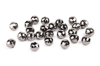 Athenacast Beads Round Seamless Micro-Faceted Beads 8mm - Premium GunPlating | Pack of 25