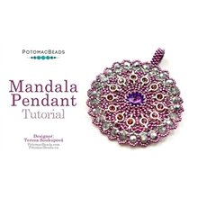 Picture of Accessories, Jewelry with text POTOMACBEADS Mandala Pendant Tutorial Designer: Tereza Sou...