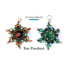 Picture of Accessories, Earring, Jewelry with text POTOMACBEADS Zoe Pendant Zoe Pendant.