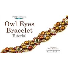 Picture of Accessories, Jewelry, Necklace with text POTOMACBEADS Owl Eyes Bracelet Tutorial Albe Buc...