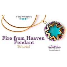 Picture of Accessories, Pendant, Gemstone, Jewelry with text POTOMACBEADS Fire from Heaven Pendant T...