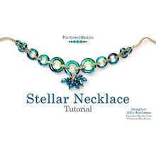 Picture of Accessories, Jewelry, Necklace with text POTOMACBEADS Stellar Necklace Tutorial Stellar N...