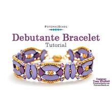 Picture of Accessories, Jewelry, Bracelet, Ornament, Gemstone with text POTOMACBEADS Debutante Brace...