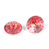 Potomac Crystal Rivolis - Patina Web Ruby 14mm | Pack of 2 |