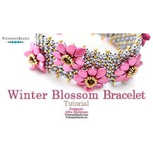 Picture of Accessories, Jewelry, Bracelet with text POTOMAGBEADS Winter Blossom Bracelet Tutorial Wi...