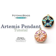 Picture of Accessories, Earring, Jewelry, Pendant, Locket with text POTOMACBEADS Artemis Pendant Tut...