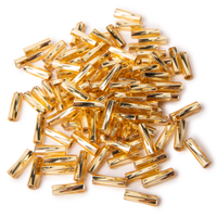 Miyuki Twisted Bugle - Silver Lined Gold 2x6mm