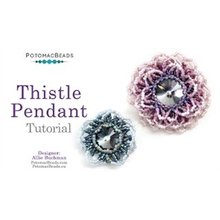 Picture of Accessories, Jewelry, Earring, Gemstone with text POTOMACBEADS Thistle Pendant Tutorial A...