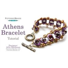 Picture of Accessories, Bracelet, Jewelry with text POTOMACBEADS Athens Bracelet Tutorial Designer: ...
