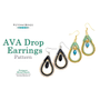 Picture of Accessories, Earring, Jewelry with text POTOMACBEADS AVA Drop Earrings Pattern Designer: ...