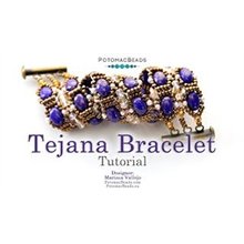 Picture of Accessories, Jewelry, Gemstone with text POTOMACBEADS Tejana Bracelet Tutorial Tejana Bra...