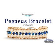 Picture of Accessories, Jewelry, Gemstone, Bracelet, Ornament with text POTOMACBEADS Pegasus Bracele...