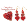Picture of Accessories, Earring, Jewelry with text Cascading Hearts Earrings Pattern Hearts Earrings...