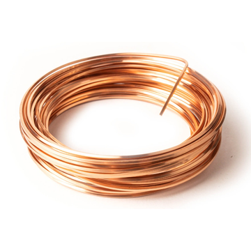 Athenacast Jeweler's Wire 18 Gauge Square - Non-Tarnish Copper 21 Feet