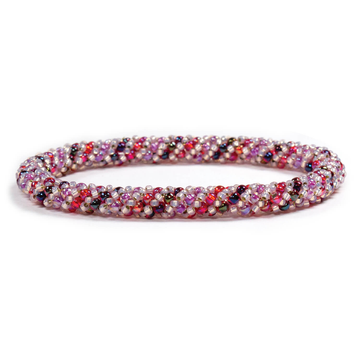 Kit - Spiral Step Stitch Bracelet | Cranberry Colorway. Potomac Beads - Best Jewelry-Making Products & Supplies