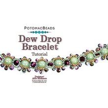 Picture of Accessories, Jewelry, Gemstone, Earring with text POTOMACBEADS Dew Drop Bracelet Tutorial...